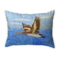 thumbnail image 1 of Betsy Drake KS1341 11 x 14 in. Flying Pelican Non-Corded Pillow - Small, 1 of 1