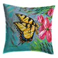 thumbnail image 1 of Betsy Drake KS1357 12 x 12 in. Palette Tiger Swallowtail Non-Corded Pillow - Small, 1 of 1