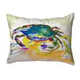 thumbnail image 1 of Betsy Drake KS263 11 x 14 in. Green Crab Small No-Cord Pillow, 1 of 2