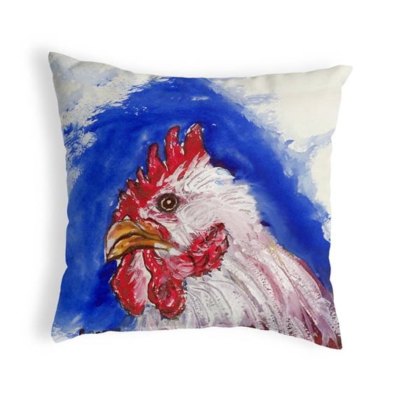 Betsy Drake KS288 12 x 12 in. Rooster Head Small No-Cord Pillow