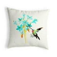 thumbnail image 1 of Betsy Drake KS331 12 x 12 in. Blue Hummingbird Small No-Cord Pillow, 1 of 2