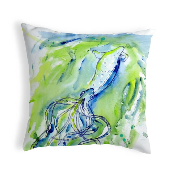 Betsy Drake KS356 12 x 12 in. Calamari Small No-Cord Pillow