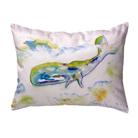 Betsy Drake KS420 11 x 14 in. Whale Small No-Cord Pillow
