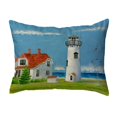 thumbnail image 1 of Betsy Drake KS485 11 x 14 in. Chatham MA Lighthouse Small No-Cord Pillow, 1 of 1