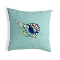 thumbnail image 1 of Betsy Drake KS606C 12 x 12 in. Betsys Shell Teal Small No-Cord Pillow, 1 of 1