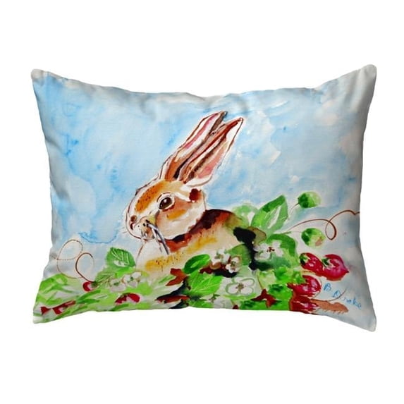 Betsy Drake KS816 11 x 14 in. Jack Rabbit Left Small No-Cord Pillow