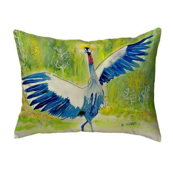 Betsy Drake KS931 11 x 14 in. Dancing Crane Small No-Cord Pillow