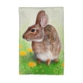 thumbnail image 1 of Betsy Drake KT053L Rabbit Left Kitchen Towel, 1 of 3