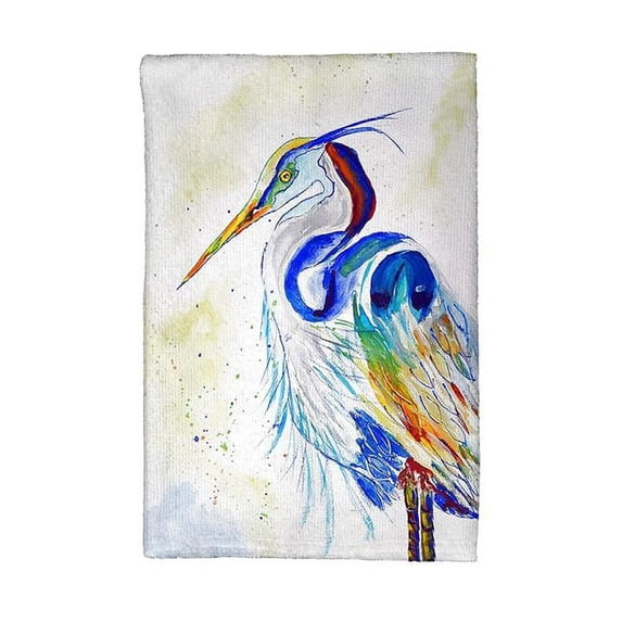 Betsy Drake KT1006 Watercolor Heron Kitchen Towel