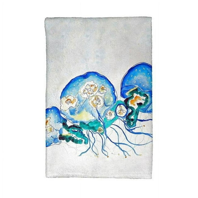Betsy Drake KT1020 Multi-Jellyfish Kitchen Towel