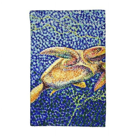 Betsy Drake KT1403 16 x 25 in. Pointillist Sea Turtle II Kitchen Towel