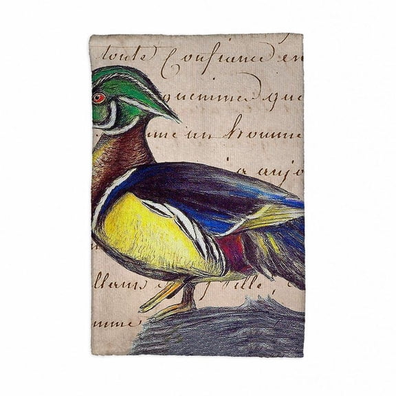 Betsy Drake Male Wood Duck Kitchen Towel