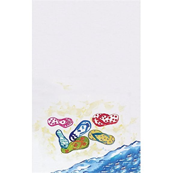 Betsy Drake KT154 Six Flip Flops Kitchen Towel