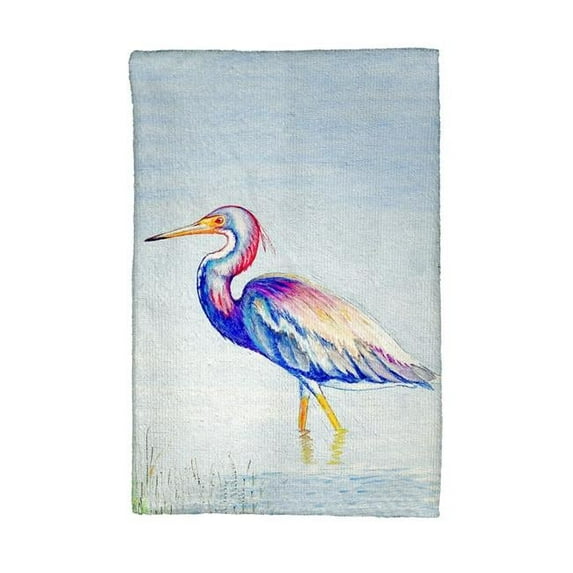 Betsy Drake KT756 Tri-Colored Heron Kitchen Towel