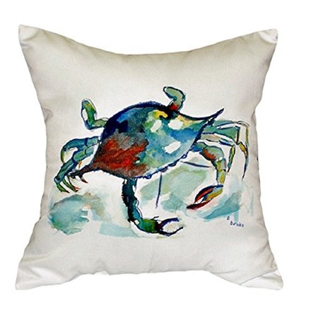 Betsy Drake NC105 18 x 18 in. Betsys Crab No Cord Pillow