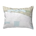 thumbnail image 1 of Betsy Drake NC11388DE Choctawhatchee Bay, FL Nautical Map Noncorded Indoor & Outdoor Pillow - 16 x 20 in., 1 of 2