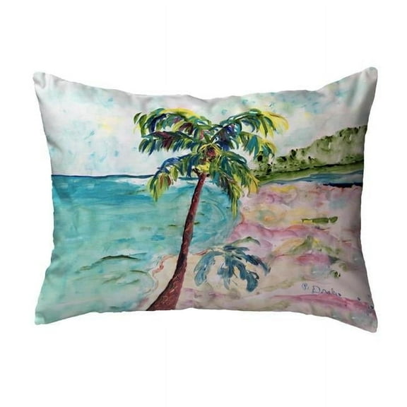 Betsy Drake NC1385 16 x 20 in. Palm & Coast No Cord Pillow