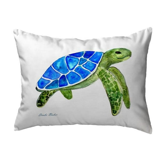 Betsy Drake NC1387 16 x 20 in. Drakes Sea Turtle No Cord Pillow