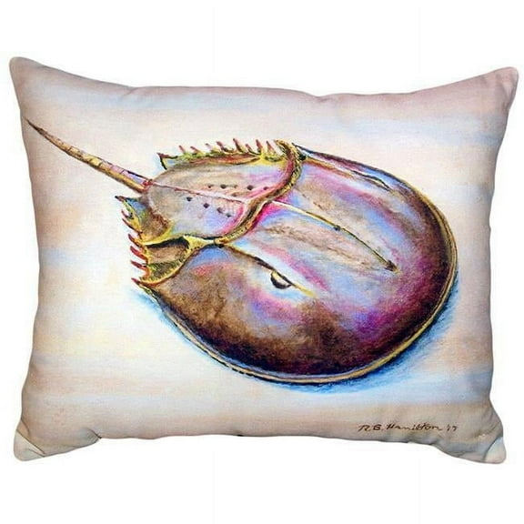 Betsy Drake NC665 16 x 20 in. Horseshoe Crab No Cord Pillow