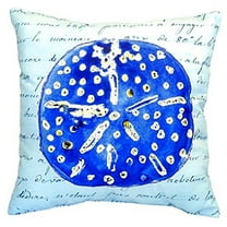 Betsy Drake NC989 18 x 18 in. Blue Sand Dollar No Cord Pillow