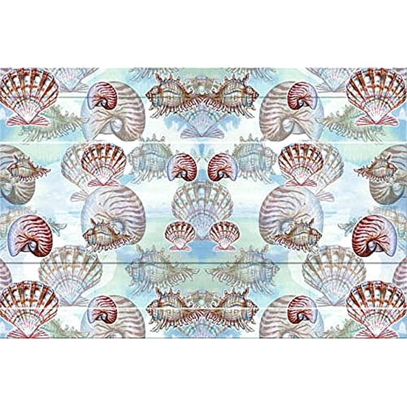 Betsy Drake PM094 Shells Place Mat - Set of 4