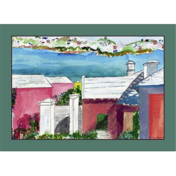 Betsy Drake PM110 Roof Tops Place Mat - Set of 4