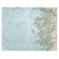 thumbnail image 1 of Betsy Drake PM11409CR Crystal River, FL Nautical Map Place Mat, 14 x 18 in. - Set of 4, 1 of 1