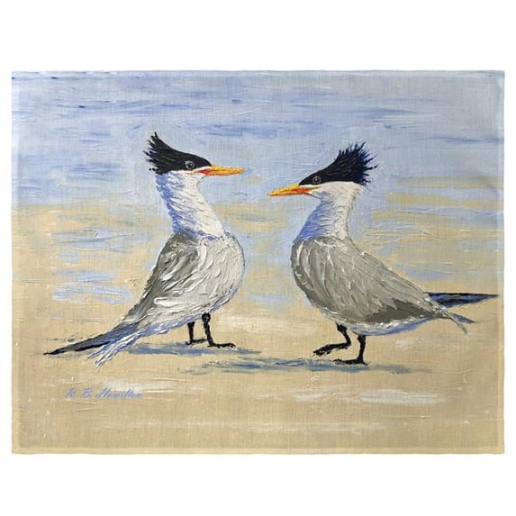 Betsy Drake PM1435 14 x 18 in. Two Terns Place Mat - Set of 4
