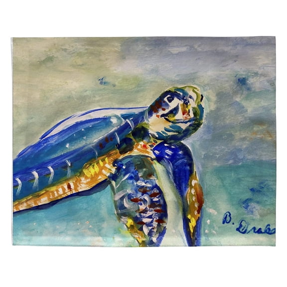 Betsy Drake PM1437 14 x 18 in. Happy Sea Turtle Place Mat - Set of 4