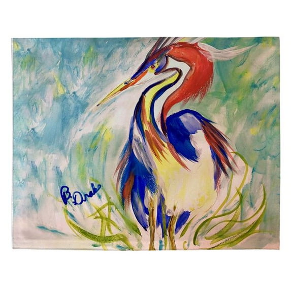 Betsy Drake PM1441 14 x 18 in. Wacky Louisiana Heron Place Mat - Set of 4