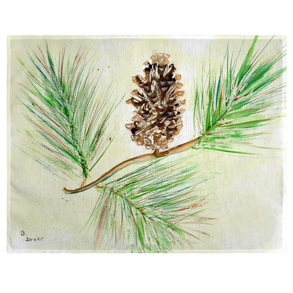 Betsy Drake PM161 14 x 18 in. Betsys Pine Cone Place Mat - Set of 4