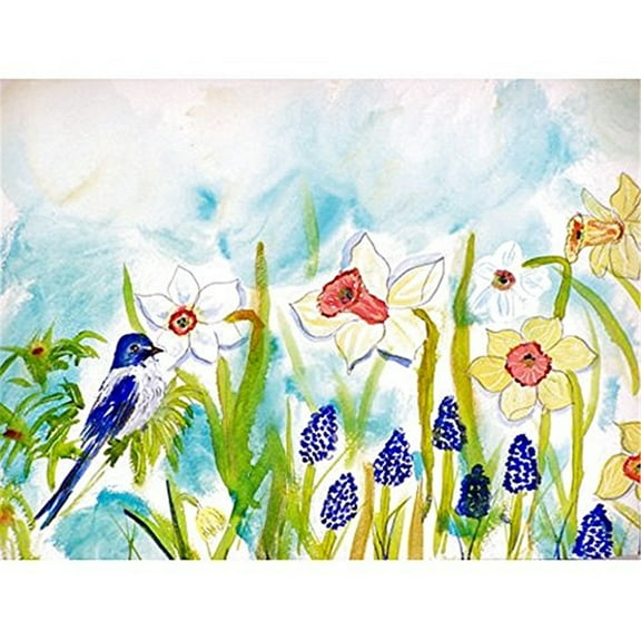 Betsy Drake PM167 Bird & Daffodil Place Mat - Set of 4