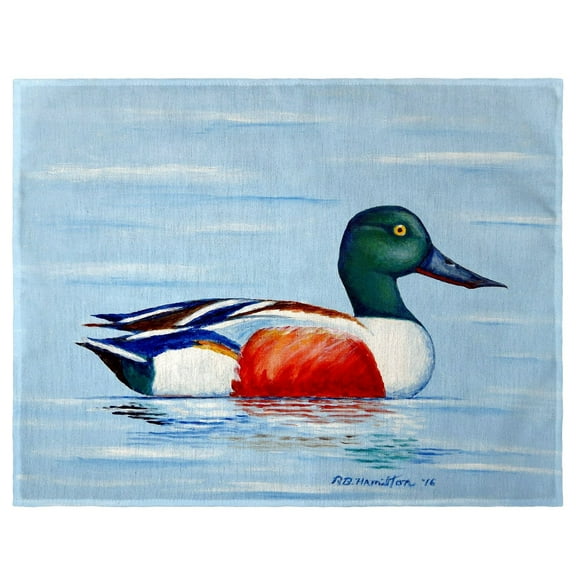 Betsy Drake PM465 14 x 18 in. Northern Shoveler Place Mat - Set of 4