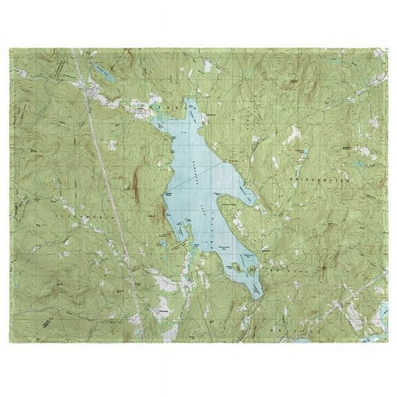 Betsy Drake PM794 14 x 18 in. Newfound Lake, NH Nautical Map Place Mat - Set of 4