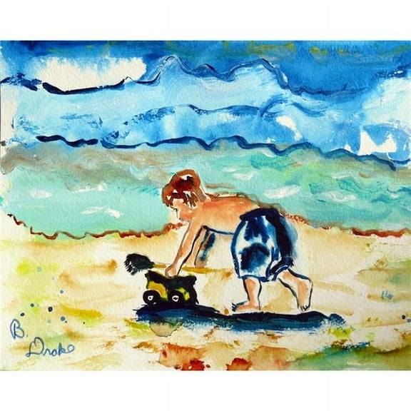 Betsy Drake PM832 Boy & Toy Place Mat - Set of 4