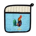 thumbnail image 1 of Betsy Drake PT037B Blue Rooster Blue Script - Pot Holder, 1 of 1