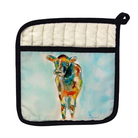 Betsy Drake PT066 Betsys Cow Pot Holder