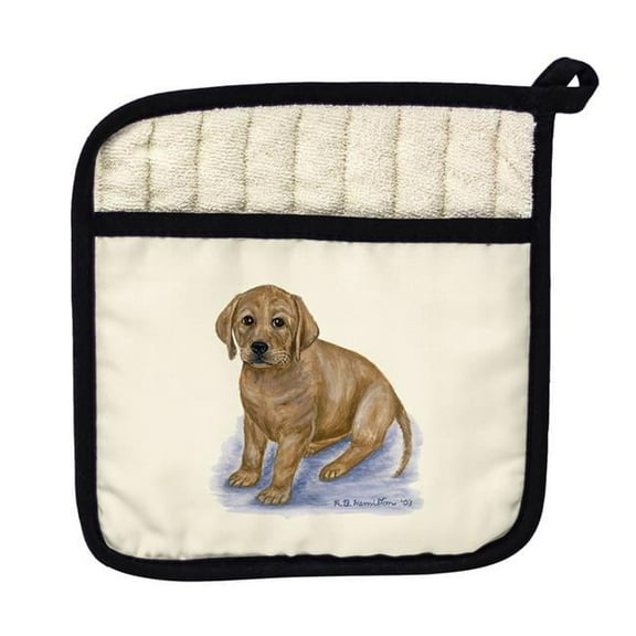 Betsy Drake PT070 Yellow Lab Pot Holder