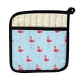 thumbnail image 1 of Betsy Drake PT084S Tiled Flamingo Santa Pot Holder, 1 of 1
