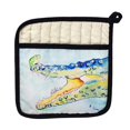 thumbnail image 1 of Betsy Drake PT1004 Crocodile & Frog Pot Holder, 1 of 1