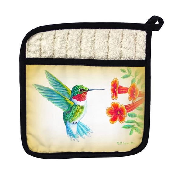 Betsy Drake PT1093 Dicks Hummingbird Pot Holder