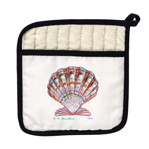 Betsy Drake PT112 Scallop Shell Pot Holder