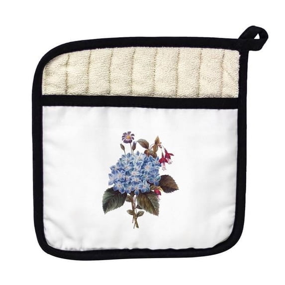 Betsy Drake PT127 Blue Hydrangea Pot Holder