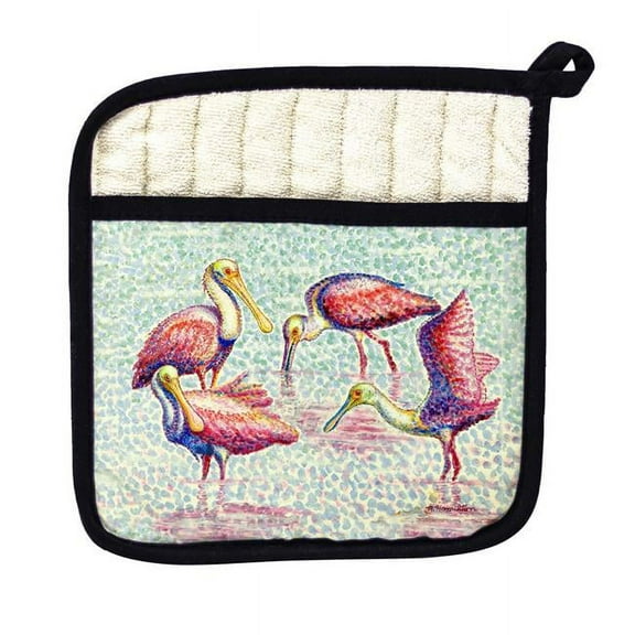 Betsy Drake PT1381 Spoonbill Group Pot Holder