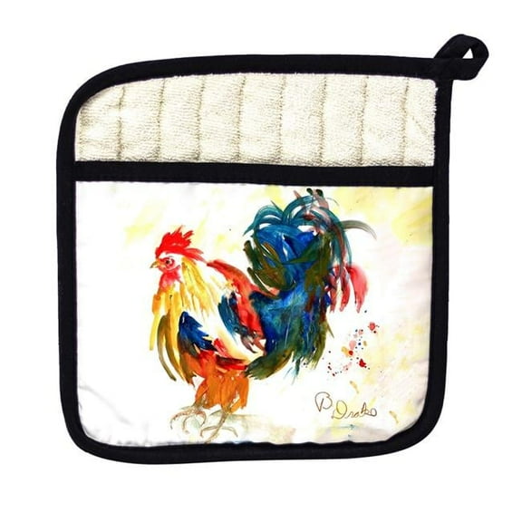 Betsy Drake PT1382 Colorful Rooster Pot Holder