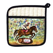 Betsy Drake PT1410 Kentucky Bourbon Horse Pot Holder