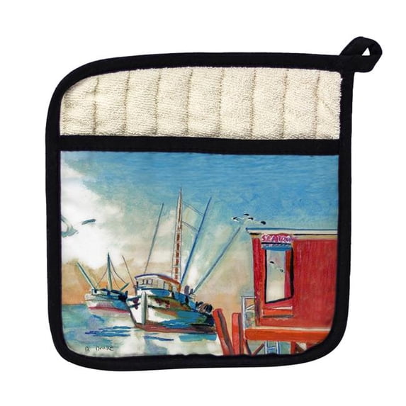 Betsy Drake PT308 Shrimp Boat Pot Holder