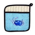 thumbnail image 1 of Betsy Drake PT351 Blue Script Crab Pot Holder, 1 of 1