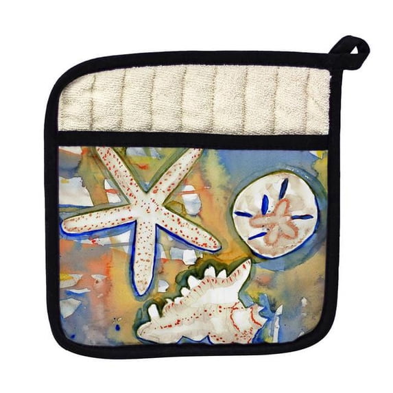 Betsy Drake PT603 Beach Treasures Pot Holder