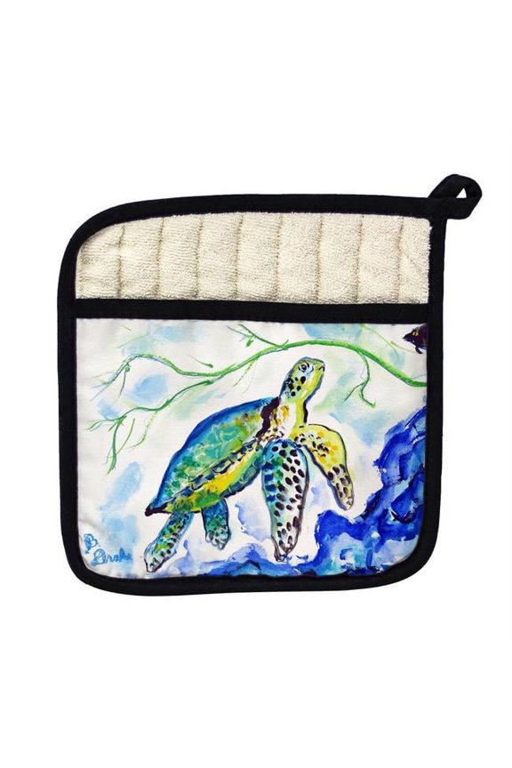 PT833 Yellow Sea Turtle Pot Holder